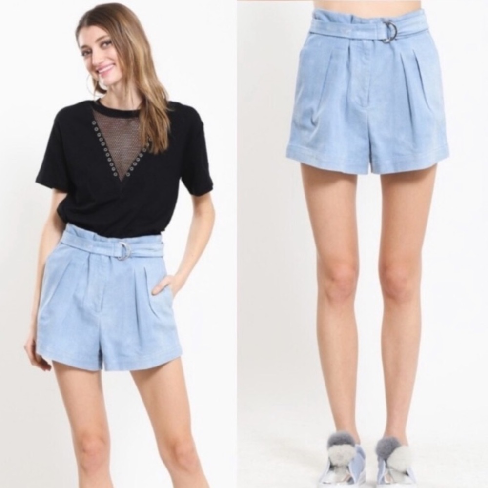 Threadzwear • Belted Denim Shorts